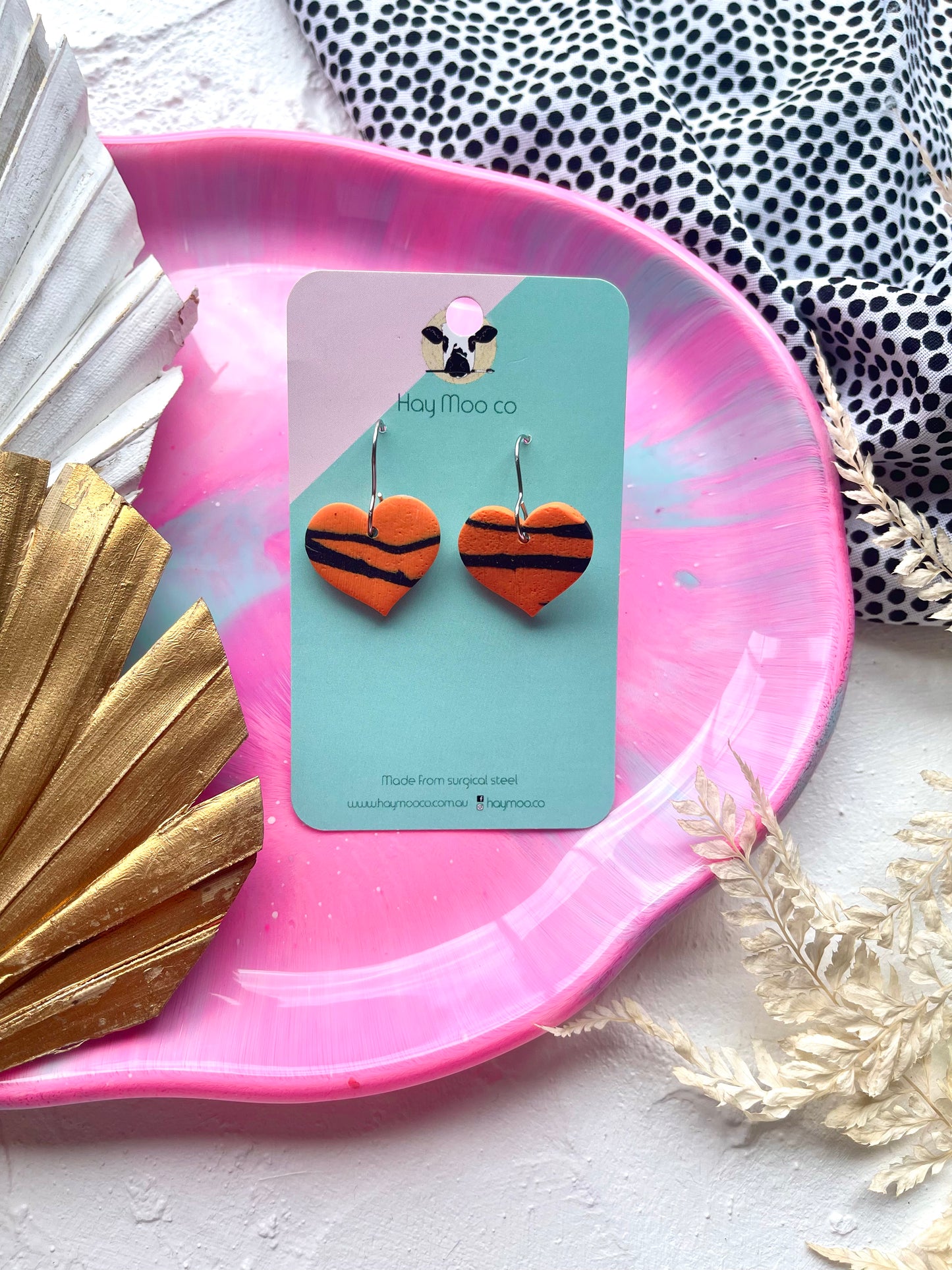 'Tiger' Heart Dangle