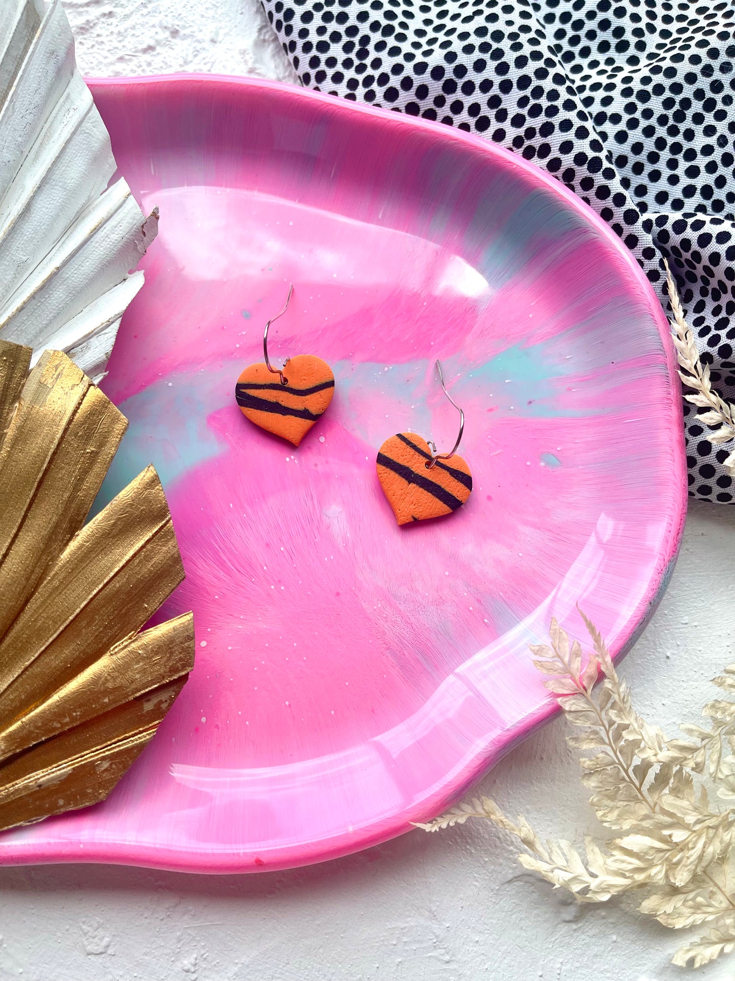 'Tiger' Heart Dangle