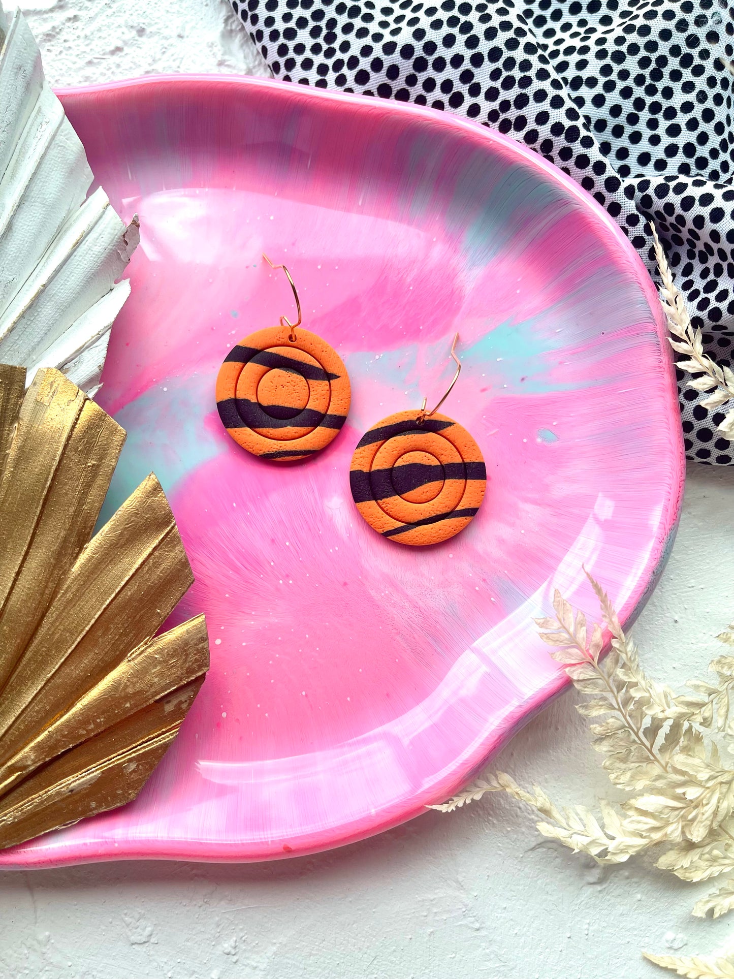 'Tiger' Circle Dangle