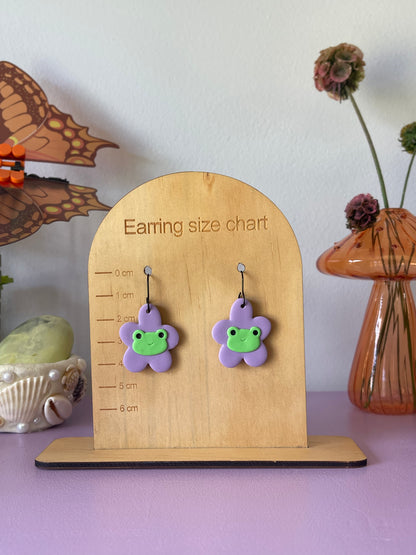 'Animal Flower' Purple Dangle