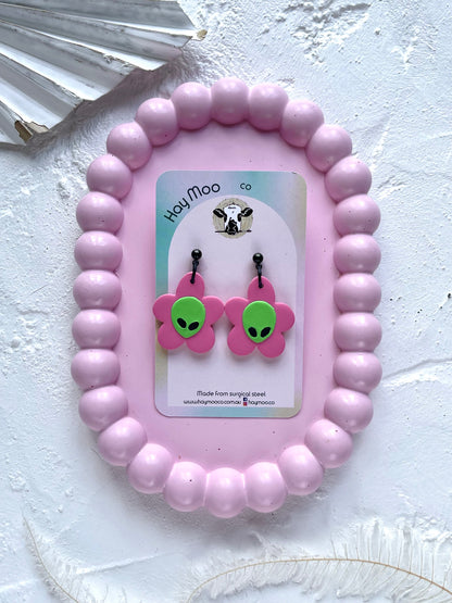'Animal Flower' Pink Dangle