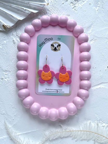 'Animal Flower' Pink Dangle