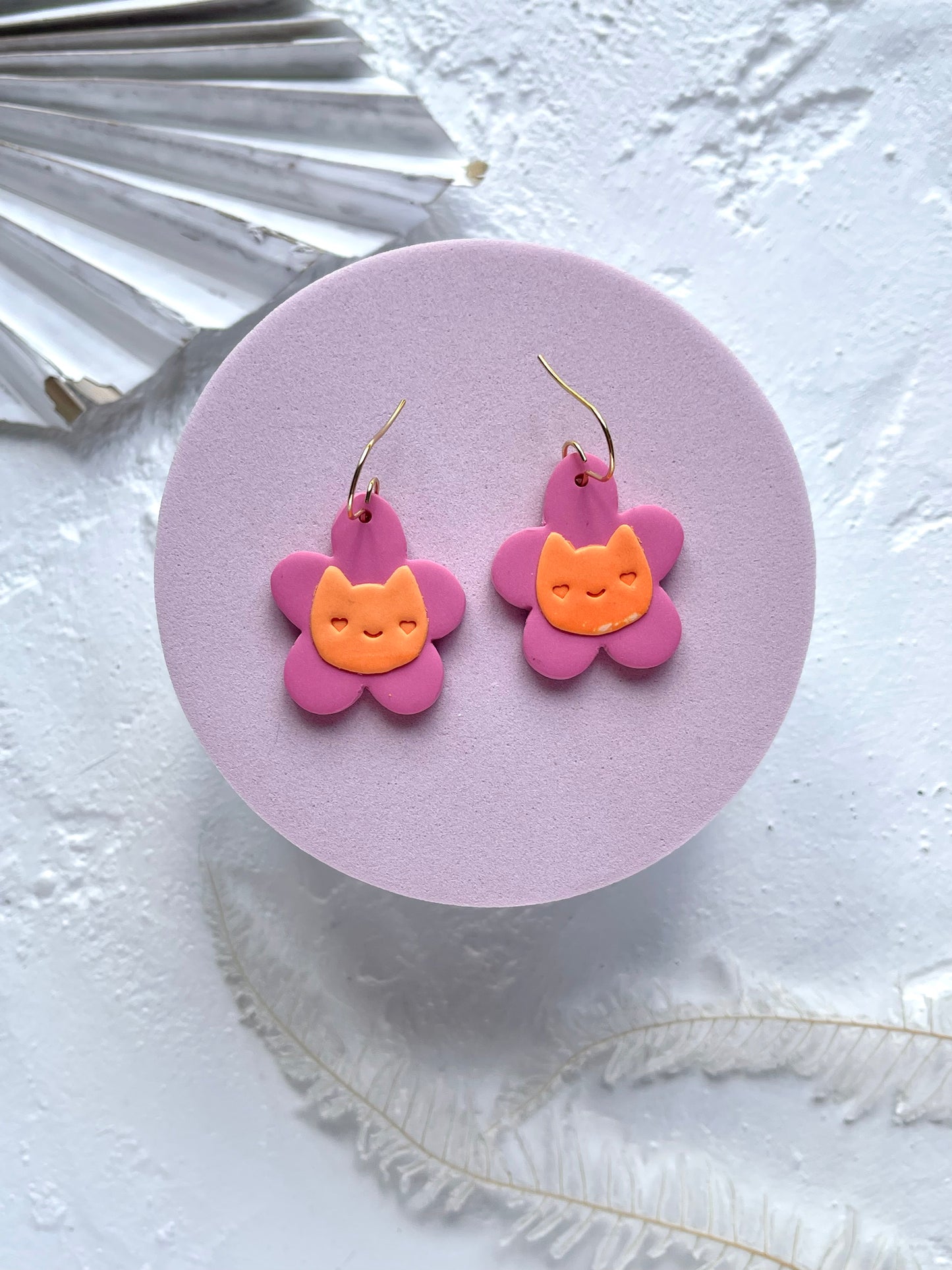 'Animal Flower' Pink Dangle
