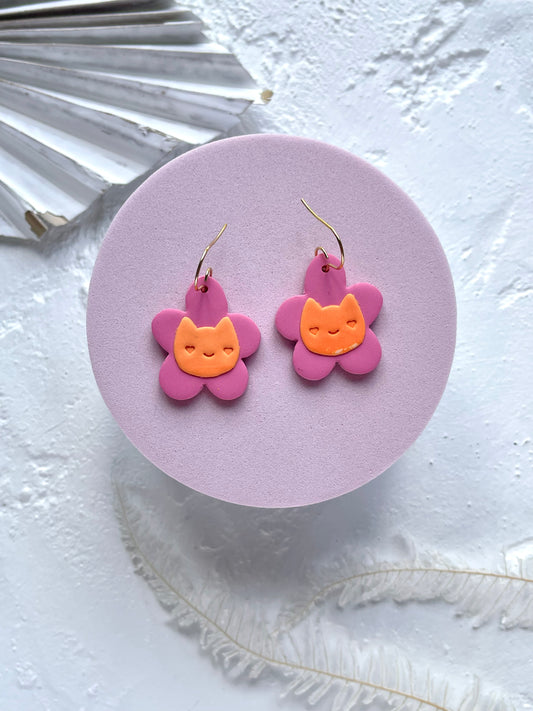 'Animal Flower' Pink Dangle
