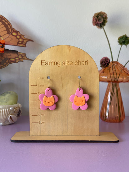 'Animal Flower' Pink Dangle
