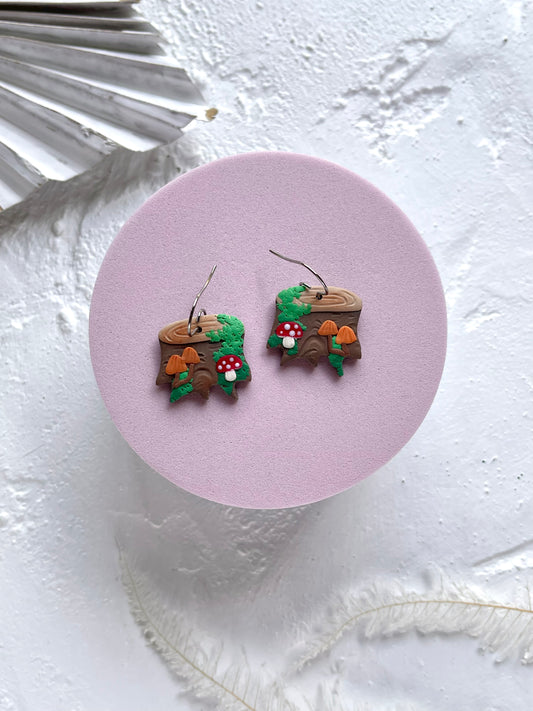 'Mushroom Stump' Small Dangle