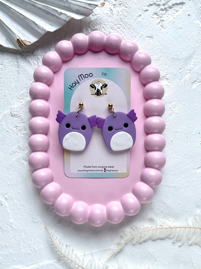 'Axolotl Squishmallow' Dangle