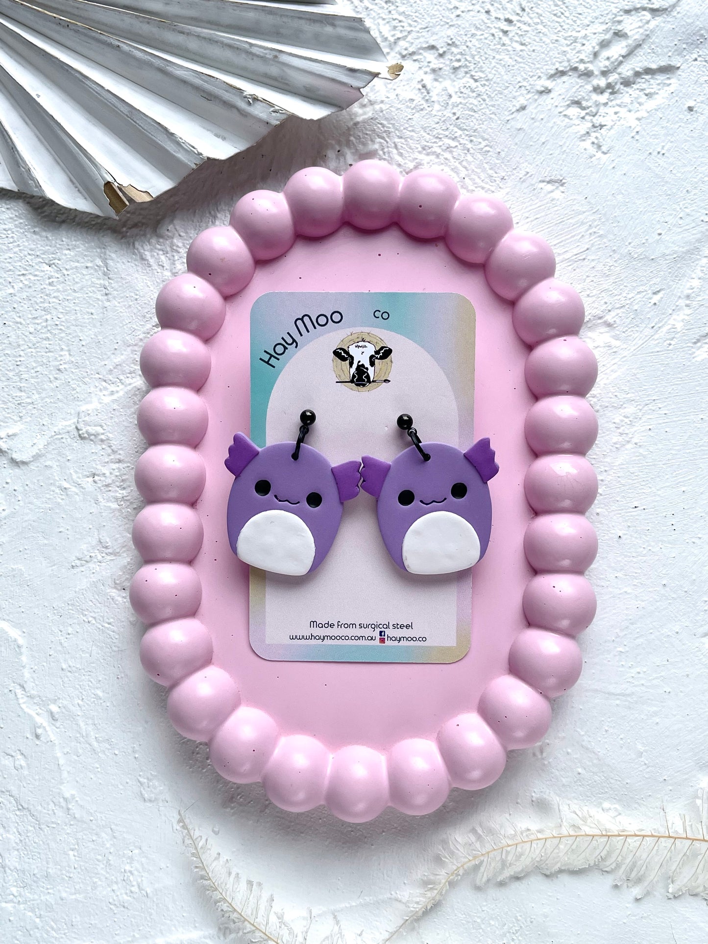 'Axolotl Squishmallow' Dangle