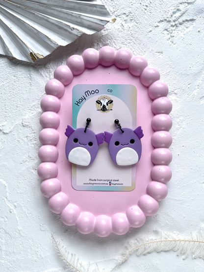 'Axolotl Squishmallow' Dangle