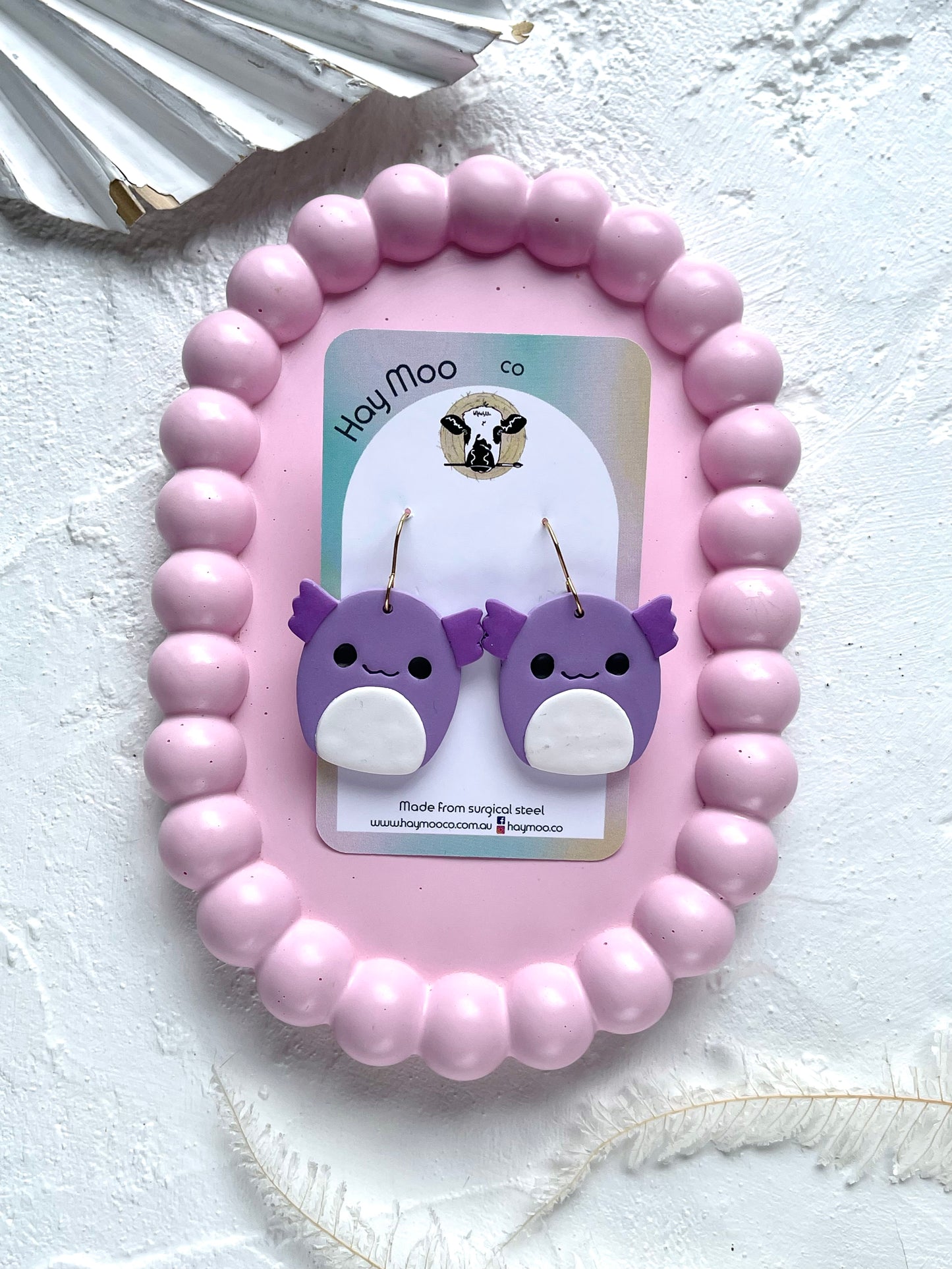 'Axolotl Squishmallow' Dangle