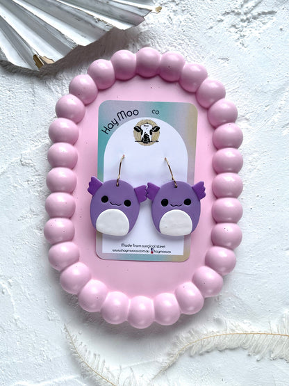 'Axolotl Squishmallow' Dangle