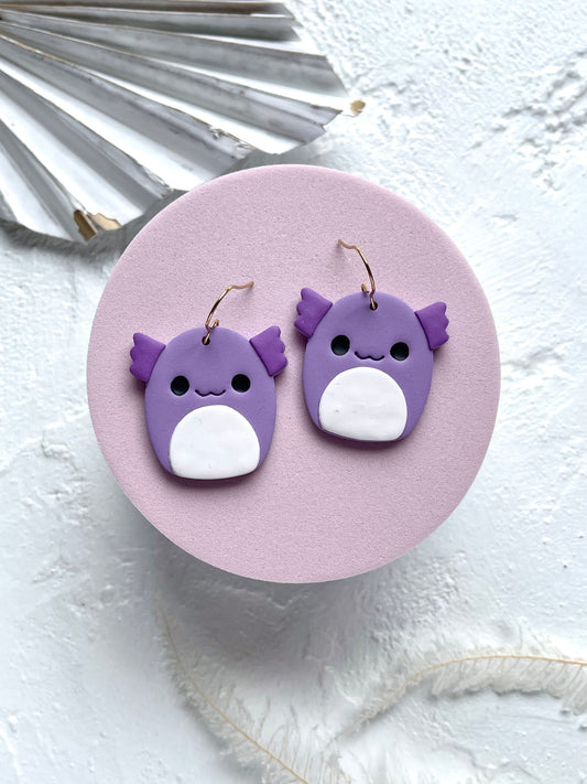'Axolotl Squishmallow' Dangle