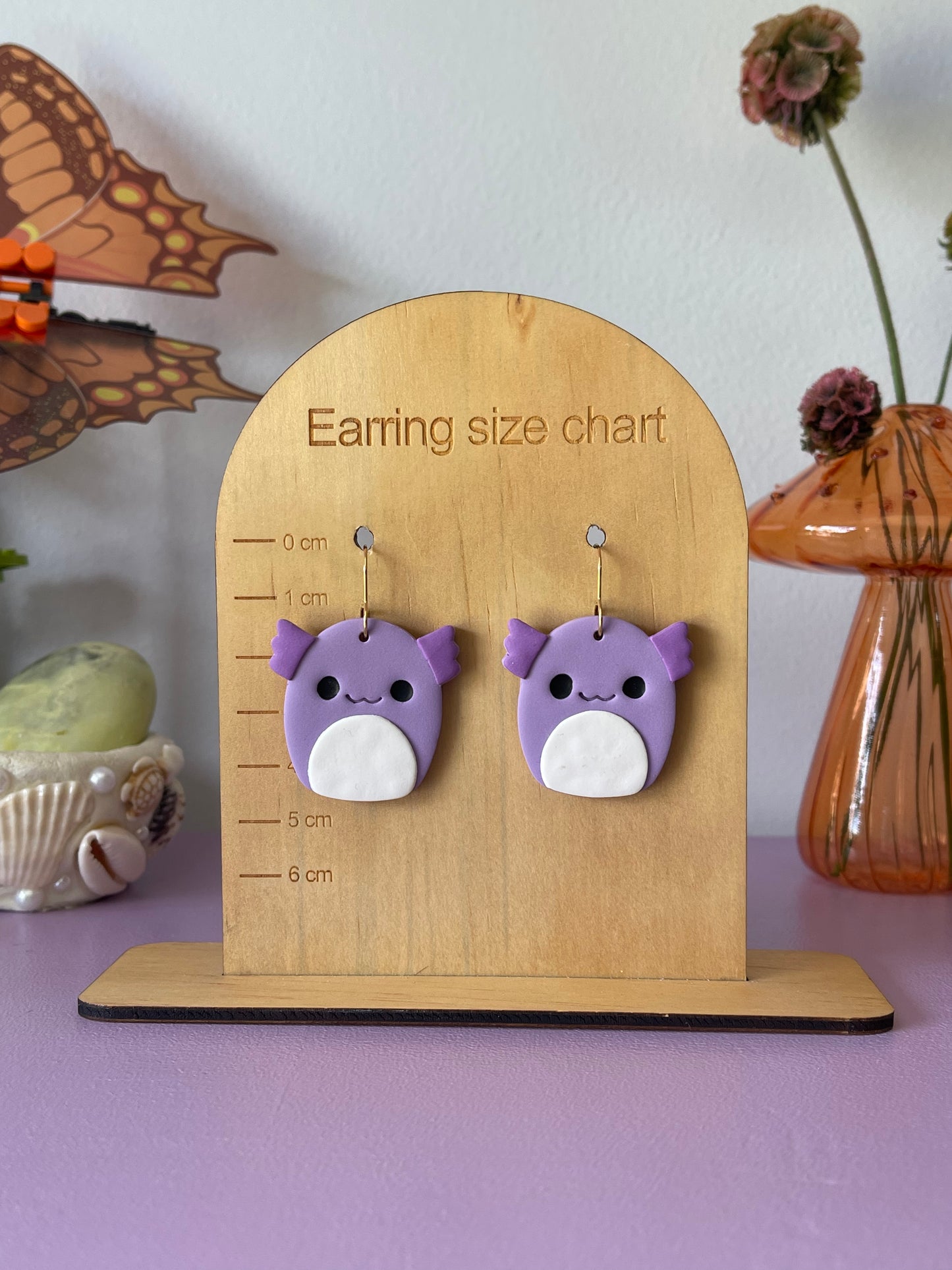 'Axolotl Squishmallow' Dangle