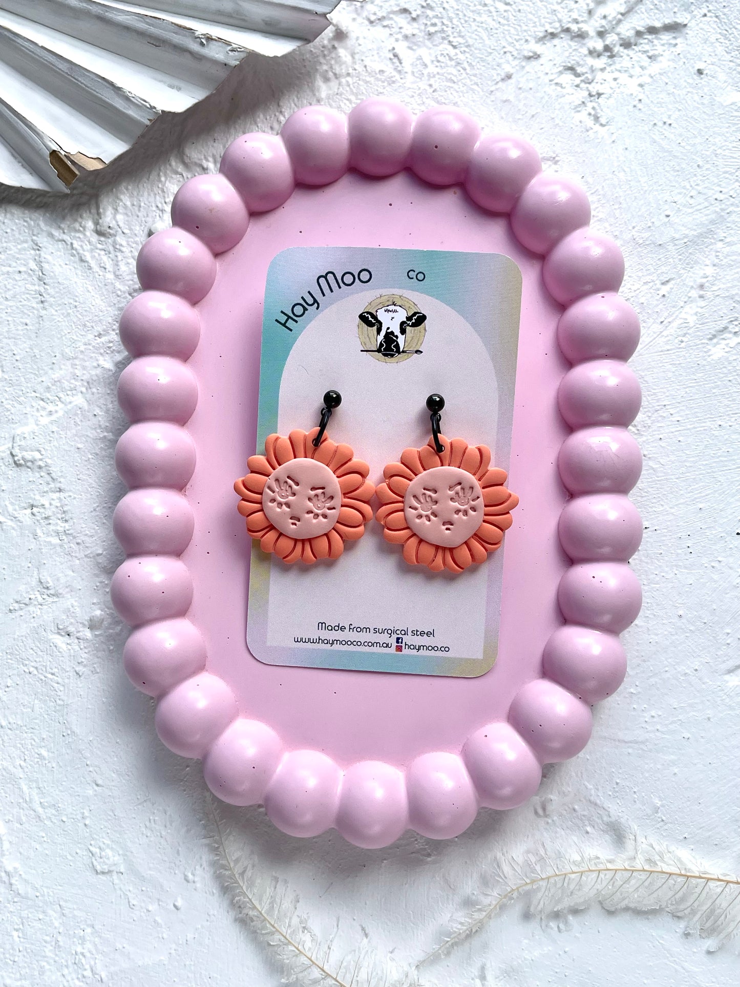 'Peach Flower' Dangle