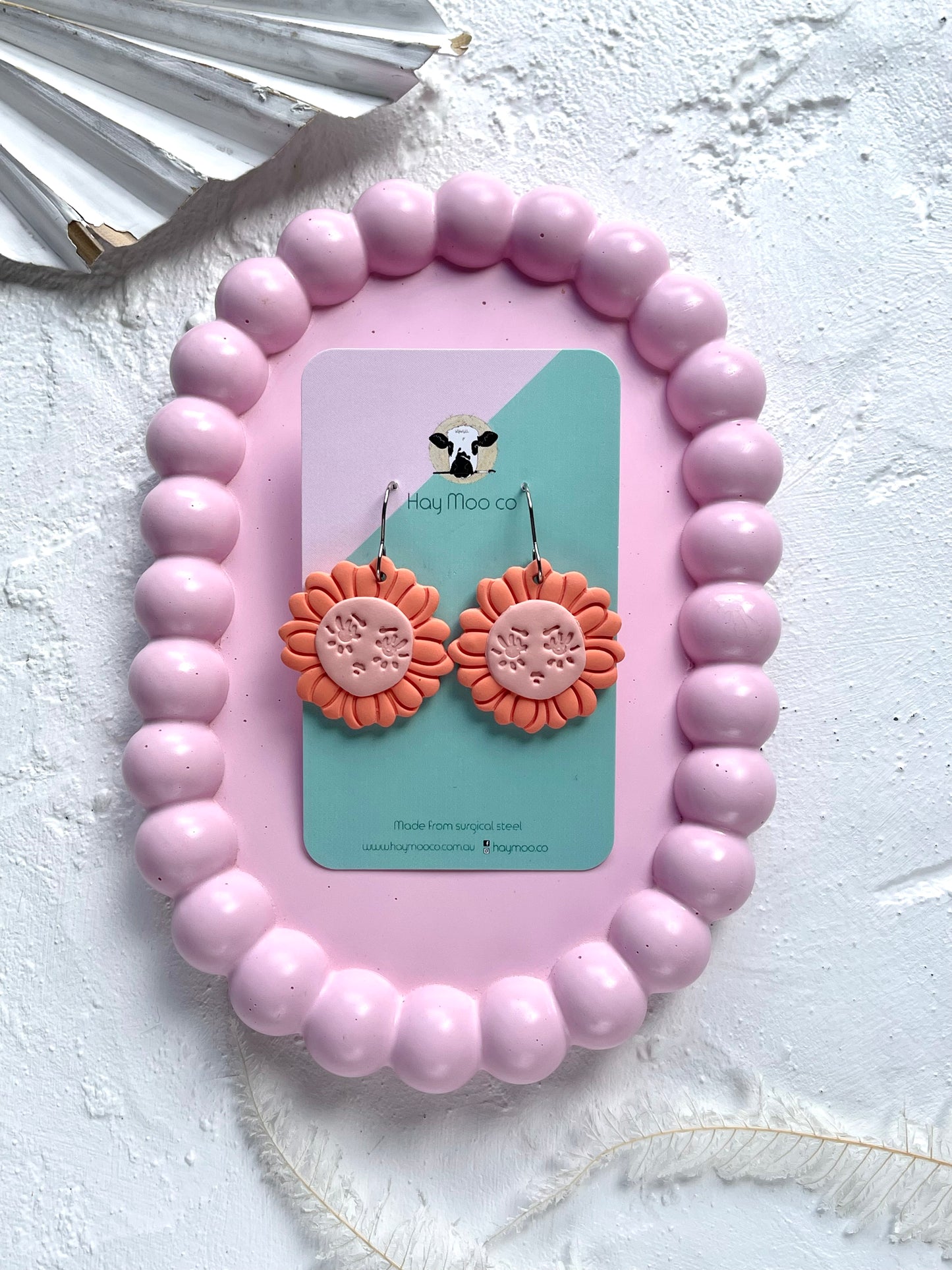 'Peach Flower' Dangle
