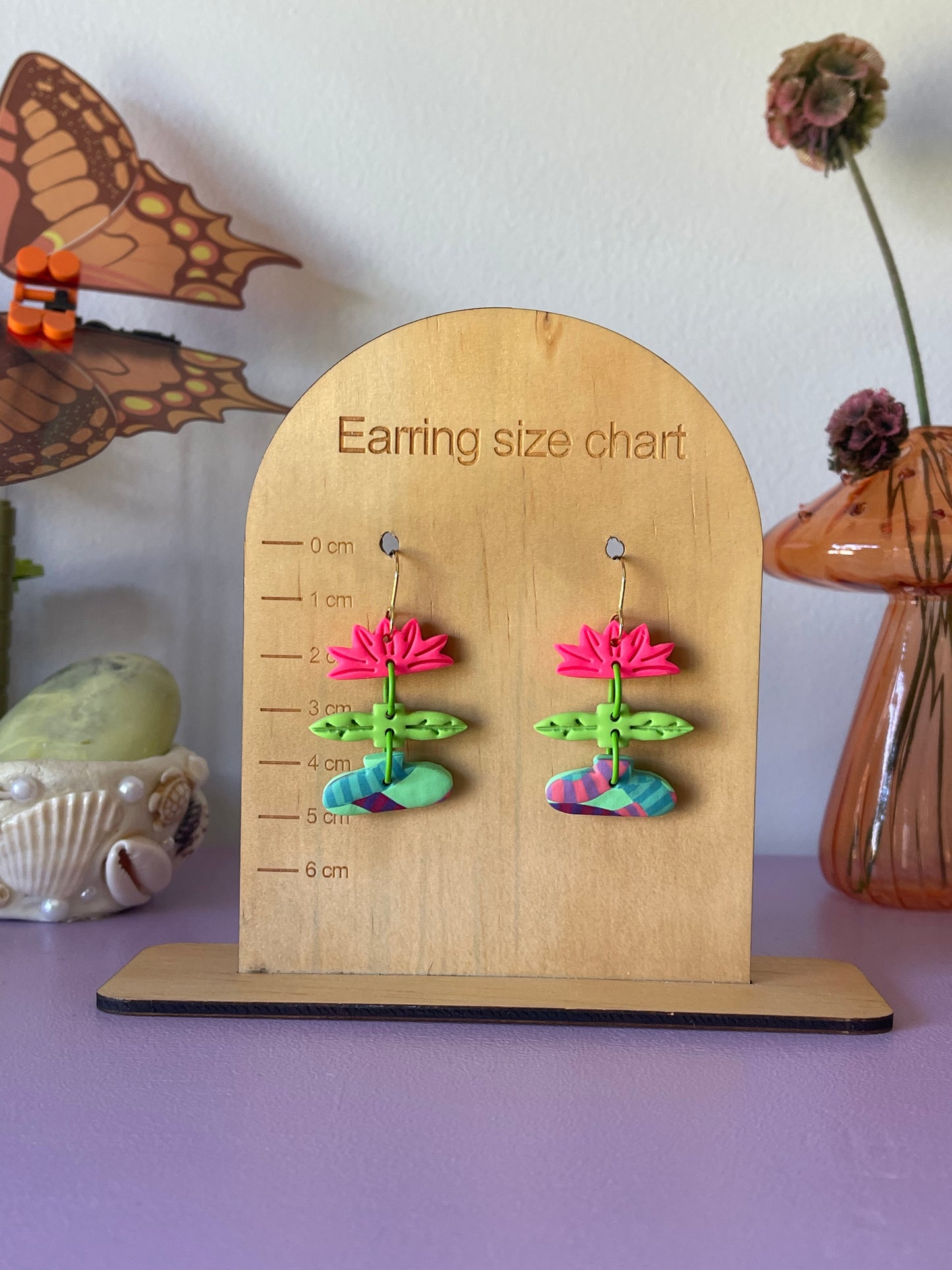 'Flower Vase Stack' Dangle