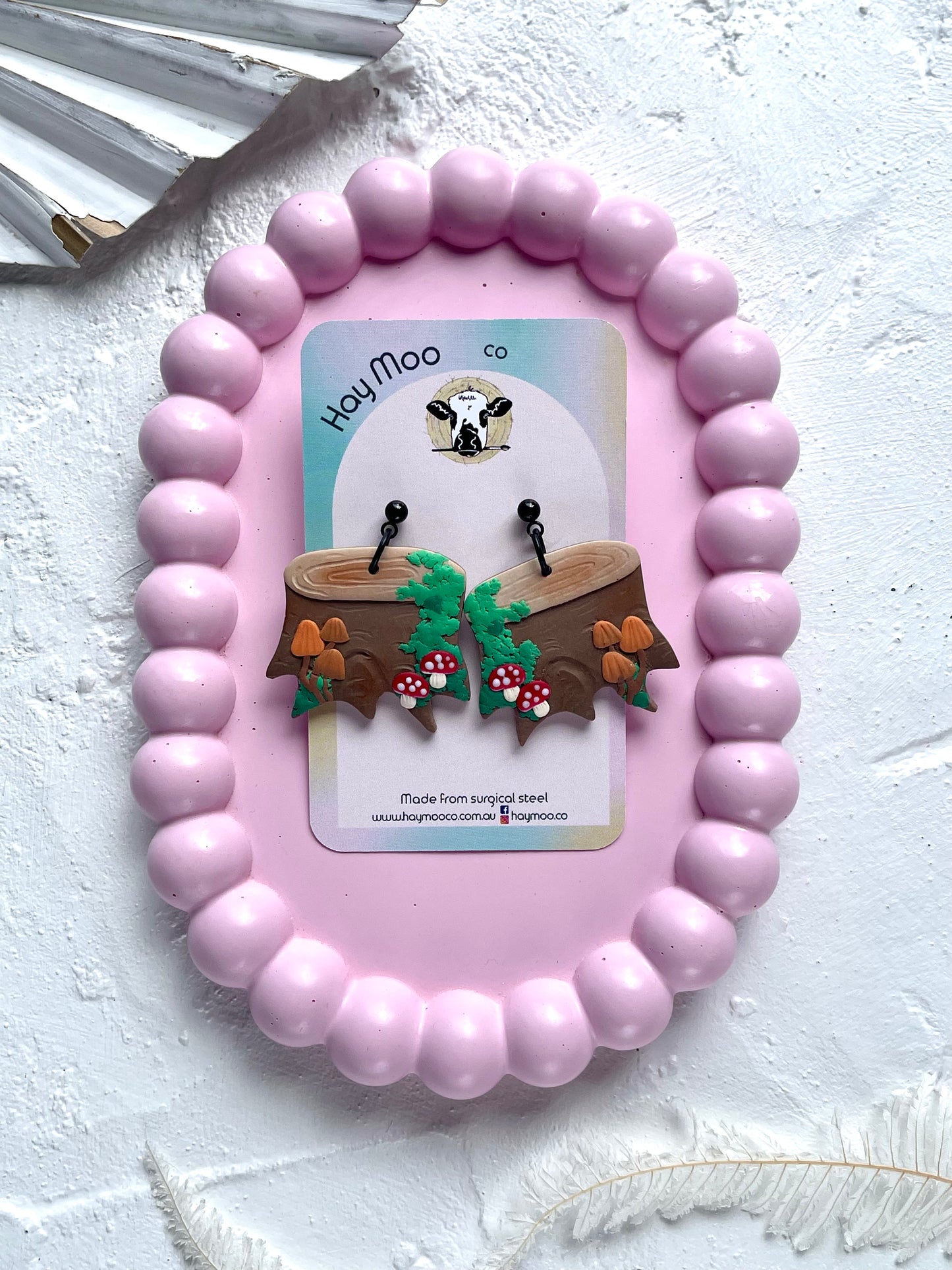 'Mushroom Stump' Large Dangle