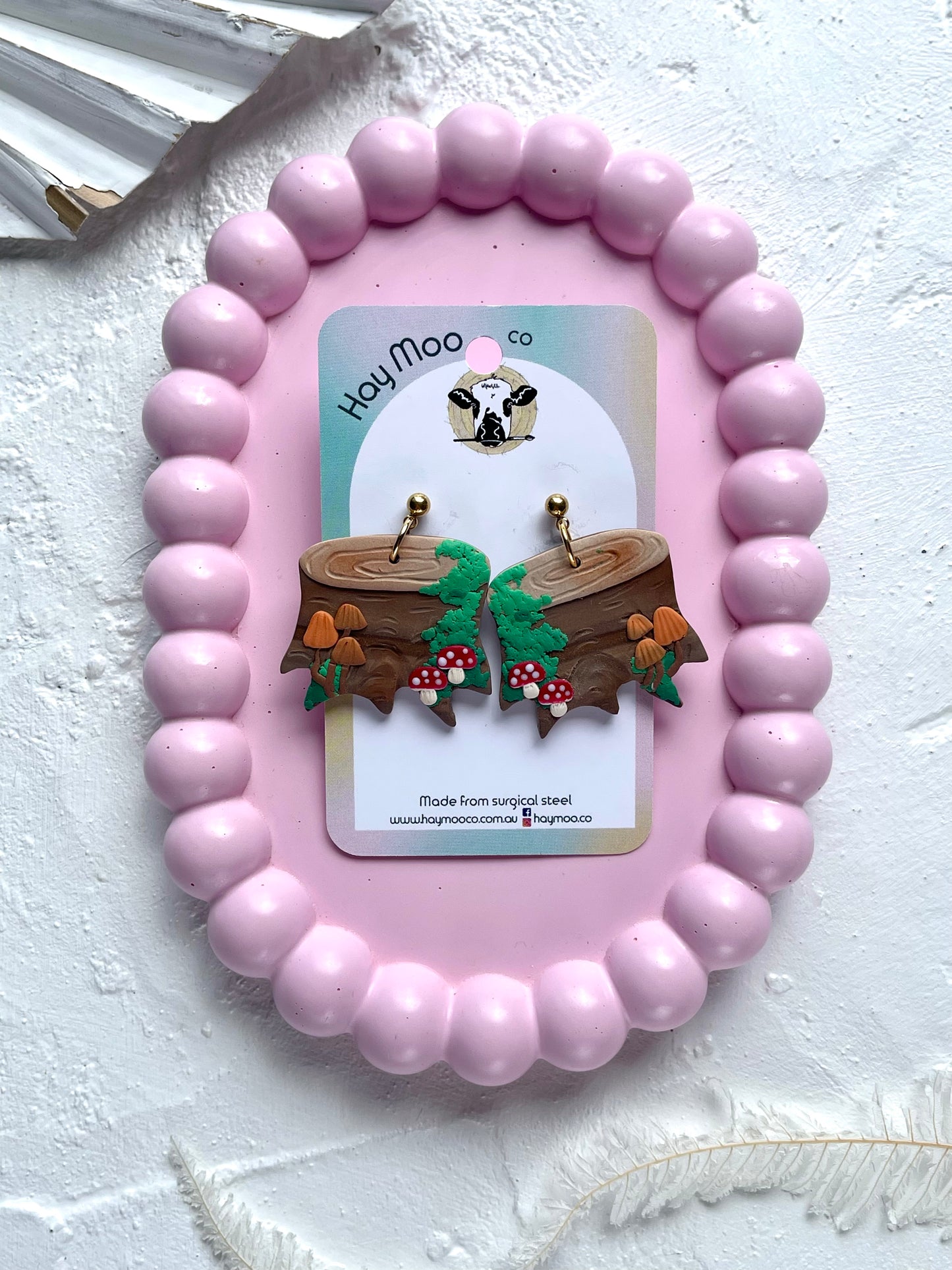 'Mushroom Stump' Large Dangle