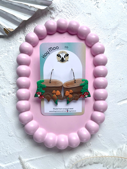 'Mushroom Stump' Large Dangle