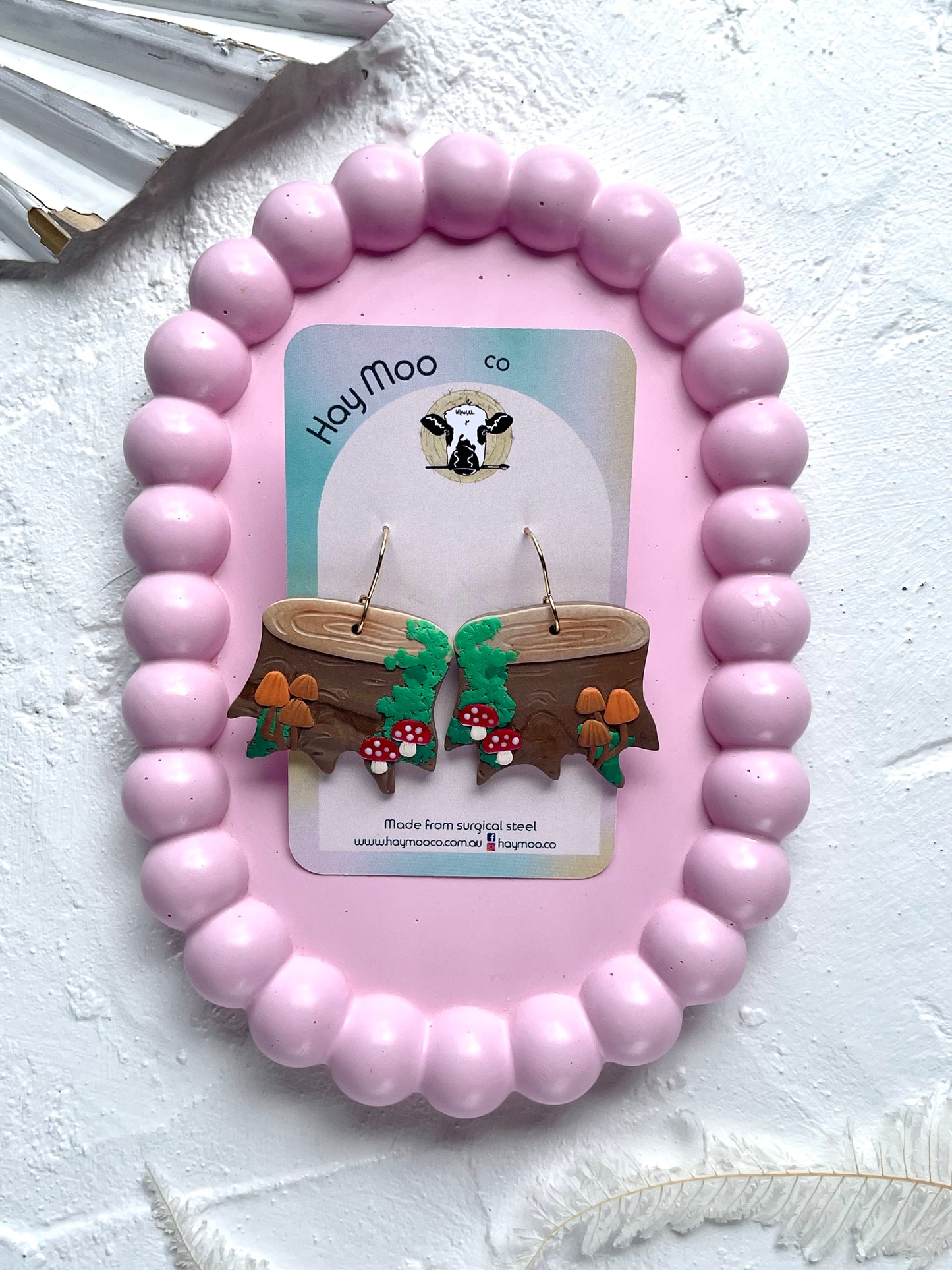 'Mushroom Stump' Large Dangle