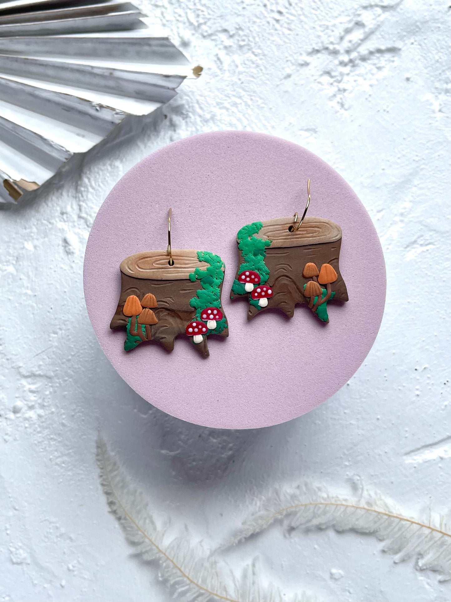 'Mushroom Stump' Large Dangle