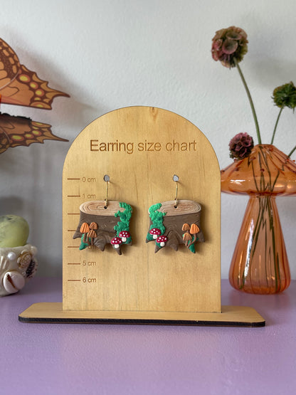 'Mushroom Stump' Large Dangle