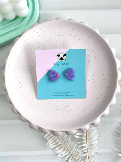 'Purple' Flower Stud
