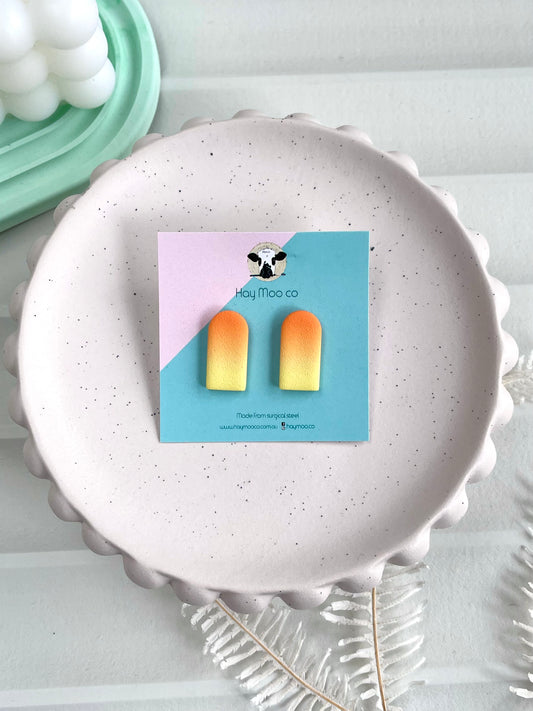 'Ombre Orange' Arch Stud