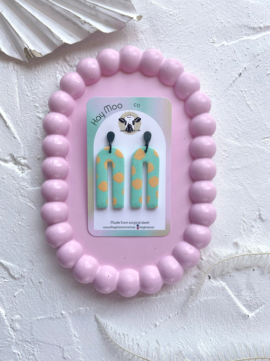 'Lemon Wave' Long Arch Dangle