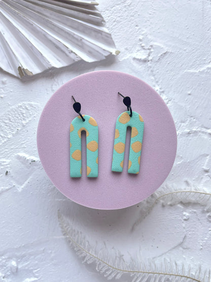 'Lemon Wave' Long Arch Dangle