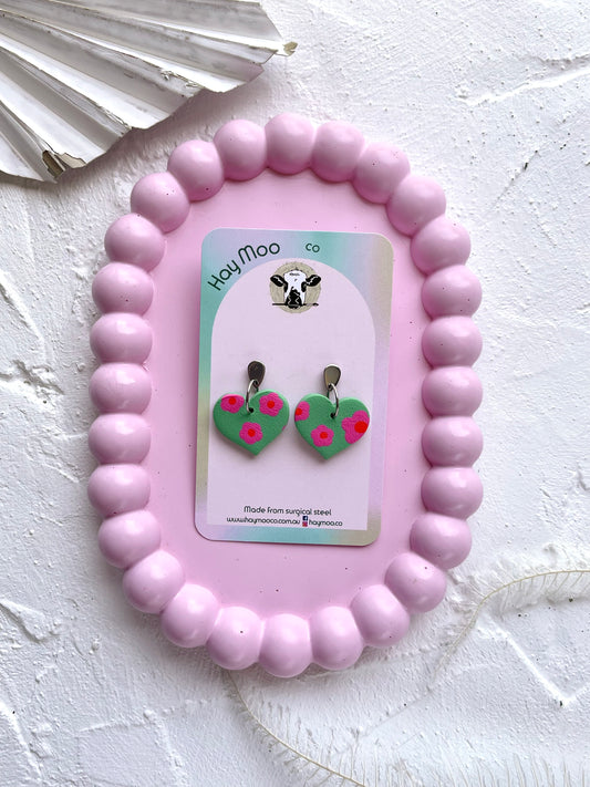 'Pink Petals' Heart Dangle