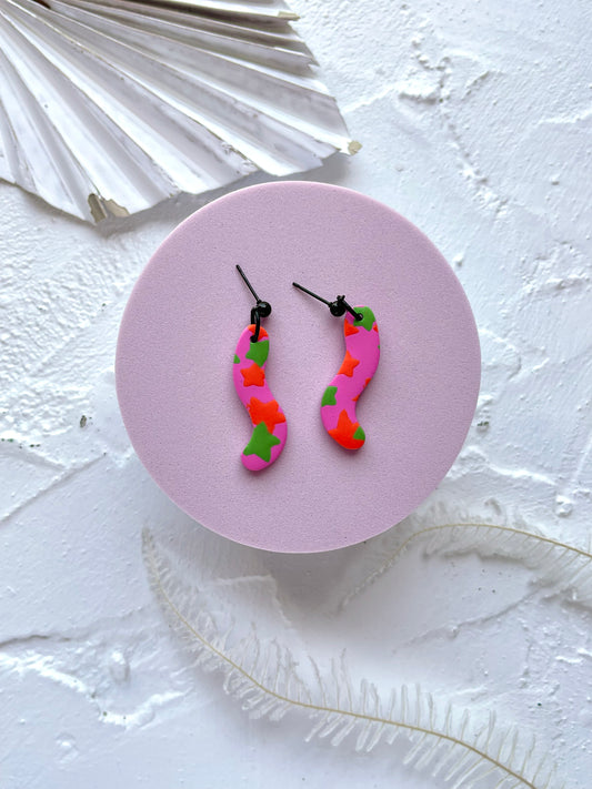 'Neon Stars' Wiggle Dangle