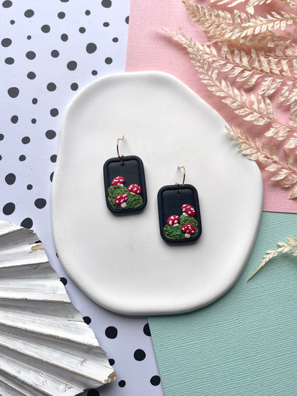'Mini Mushy' Mushroom Frame Dangles