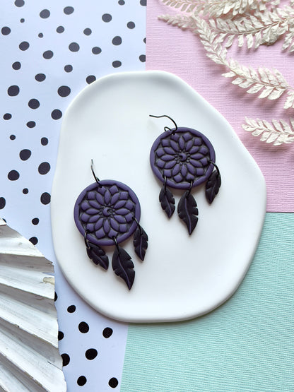 'Witchy' Purple Dreamcatcher Dangle