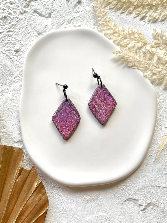 'Glitter' Small Diamond Dangle