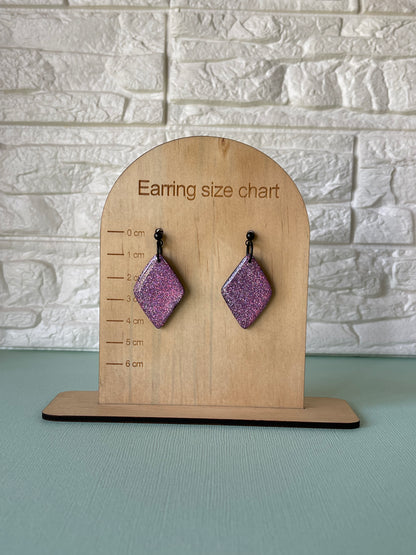 'Glitter' Small Diamond Dangle