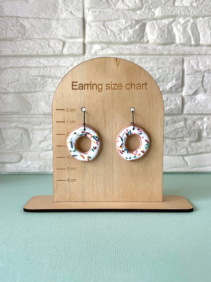 'Vanilla Donut' Large Dangles