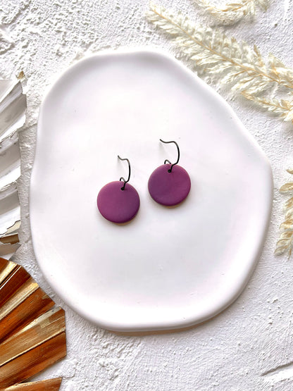 'Basic Staple' Ombre Purple Circle dangle