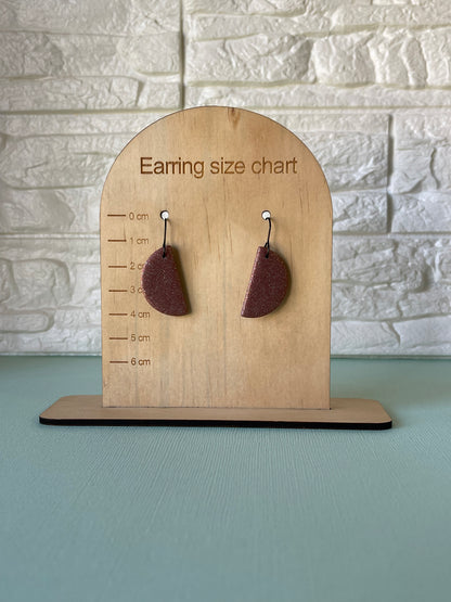 'Basic Staple' Bronze Semi Circle Dangle