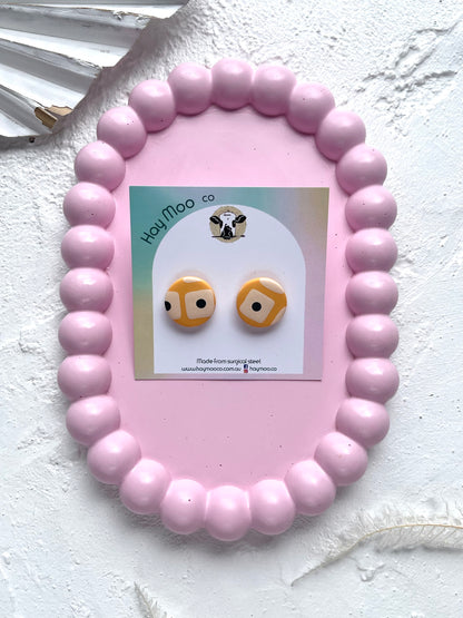 'Honey Pop' Circle Stud