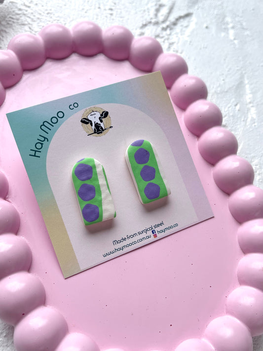'Violet Bloom' Arch Stud