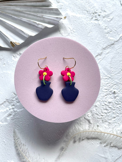 'Flower & Vase' Dangle
