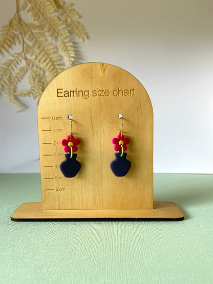 'Flower & Vase' Dangle