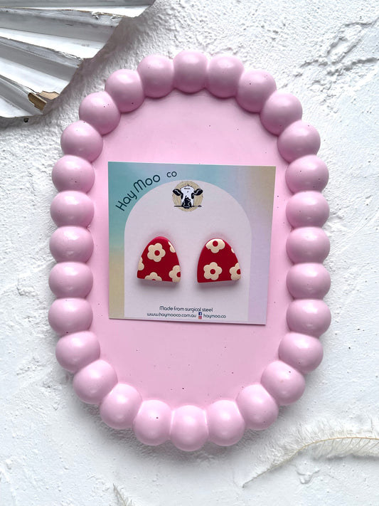 'Ivory Rose' Short Arch Stud