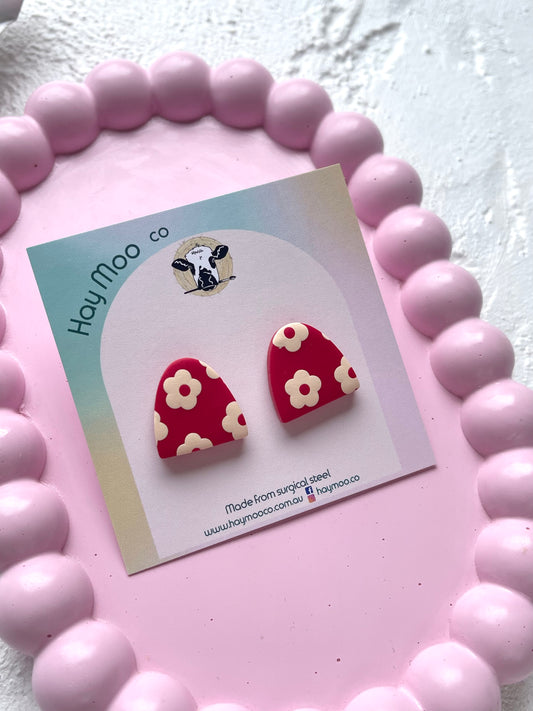 'Ivory Rose' Short Arch Stud