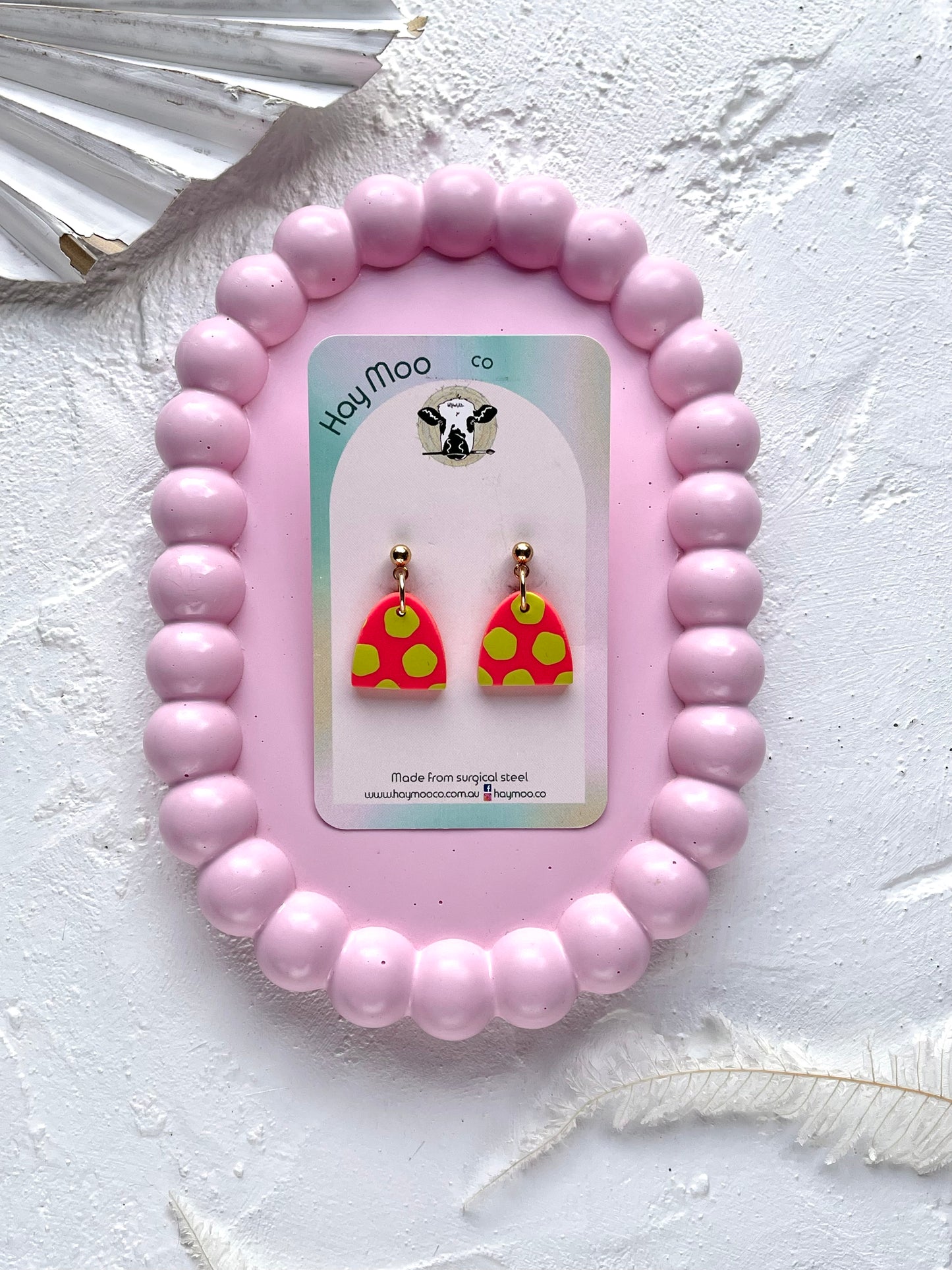 'Lime Burst' Small Arch Dangle