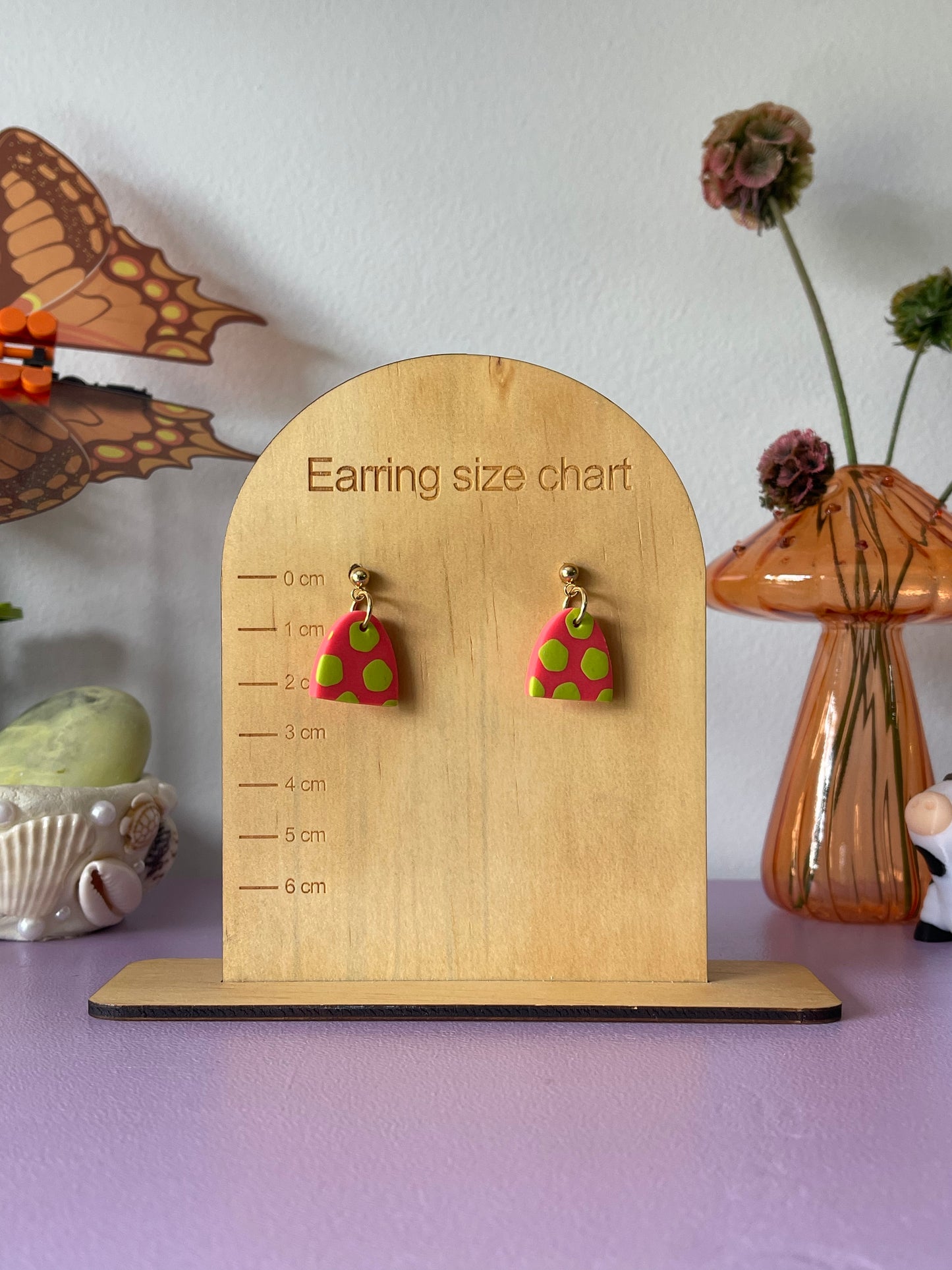 'Lime Burst' Small Arch Dangle