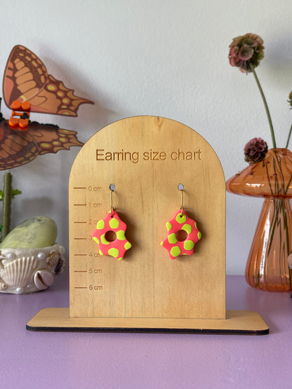 'Lime Burst' Swirl Dangle