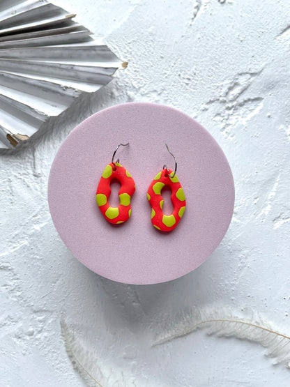 'Lime Burst' Wavy Dangle