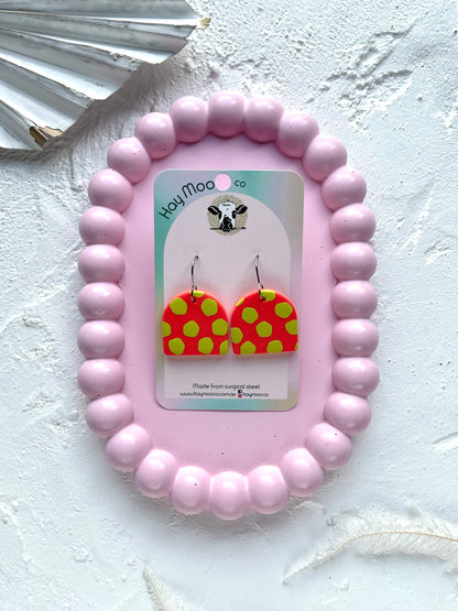 'Lime Burst' Short Arch Dangle